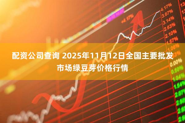配资公司查询 2025年11月12日全国主要批发市场绿豆芽价格行情